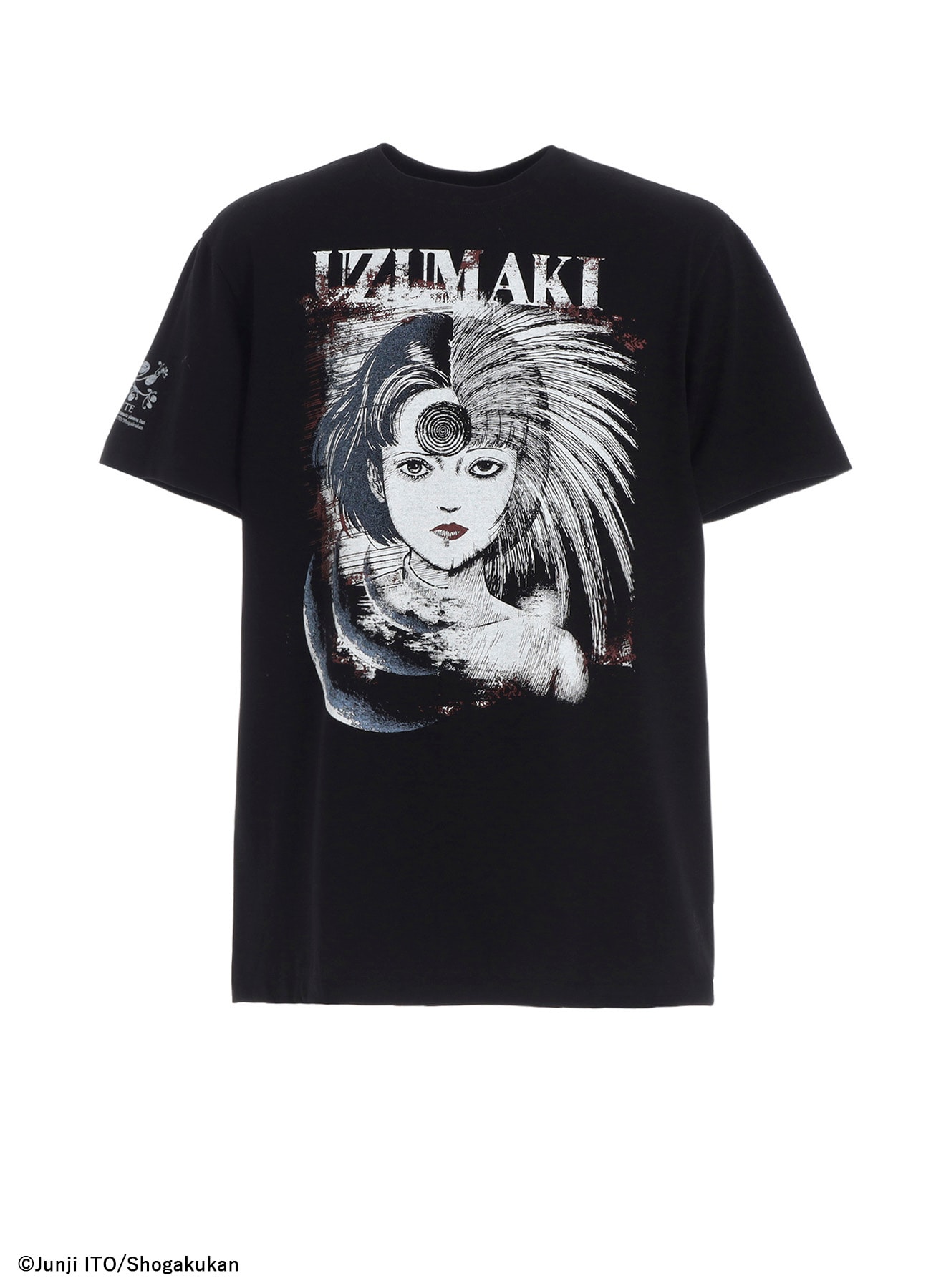 S'YTE × Junji ITO -UZUMAKI- AZAMI COLLAGE GRAPHIC T-SHIRT(S Black