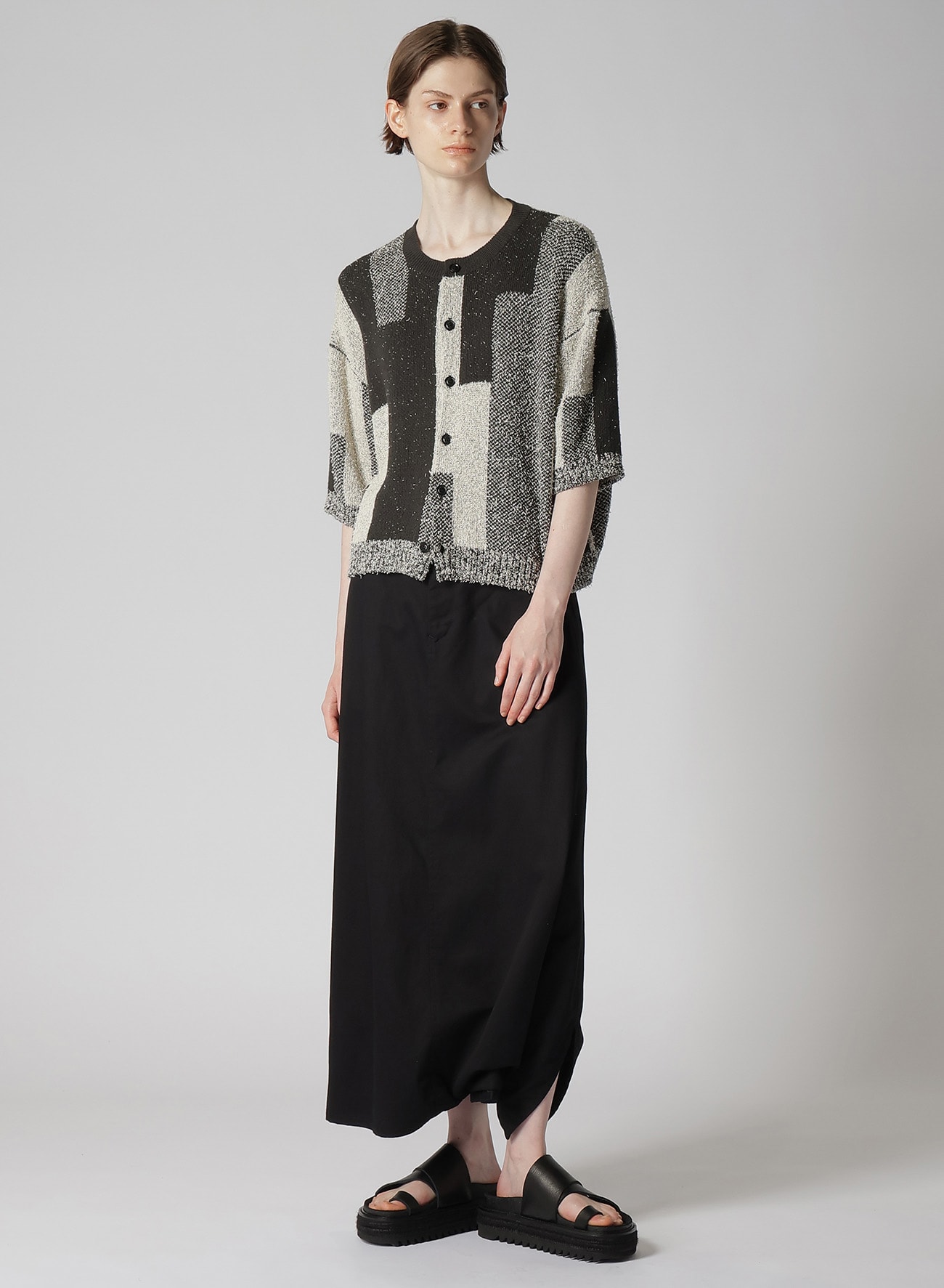 Y's BORN PRODUCT] COTTON TWILL SKIRT PANTS(XS Black): Vintage
