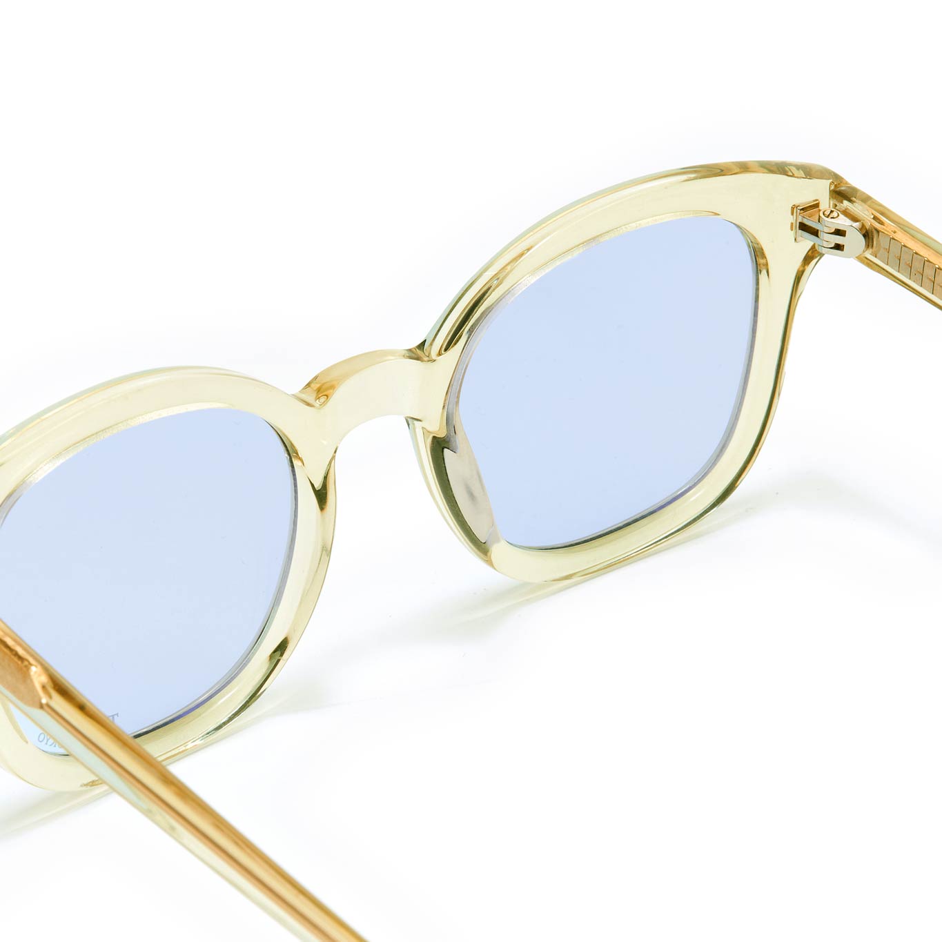 TSS SQUARE YELLOW CLEAR FRAME LIGHT BLUE LENS – The Silent Soul