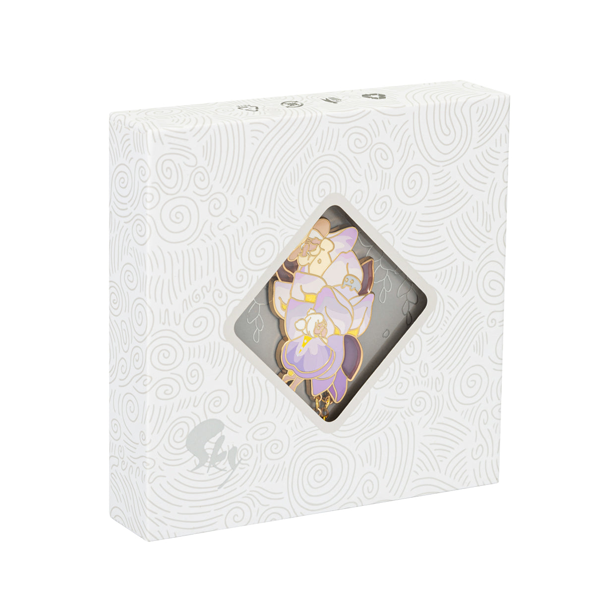 ピンバッジ 花笑むパープルのケープ – thatskyshop JP