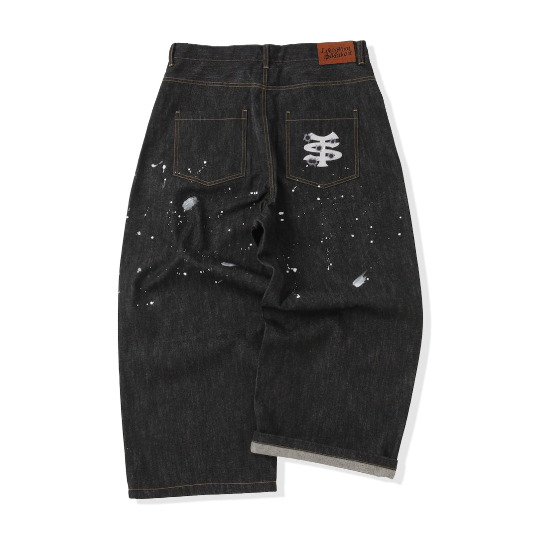 That's life ザッツライフ リジットデニム バギー NAVY That's life