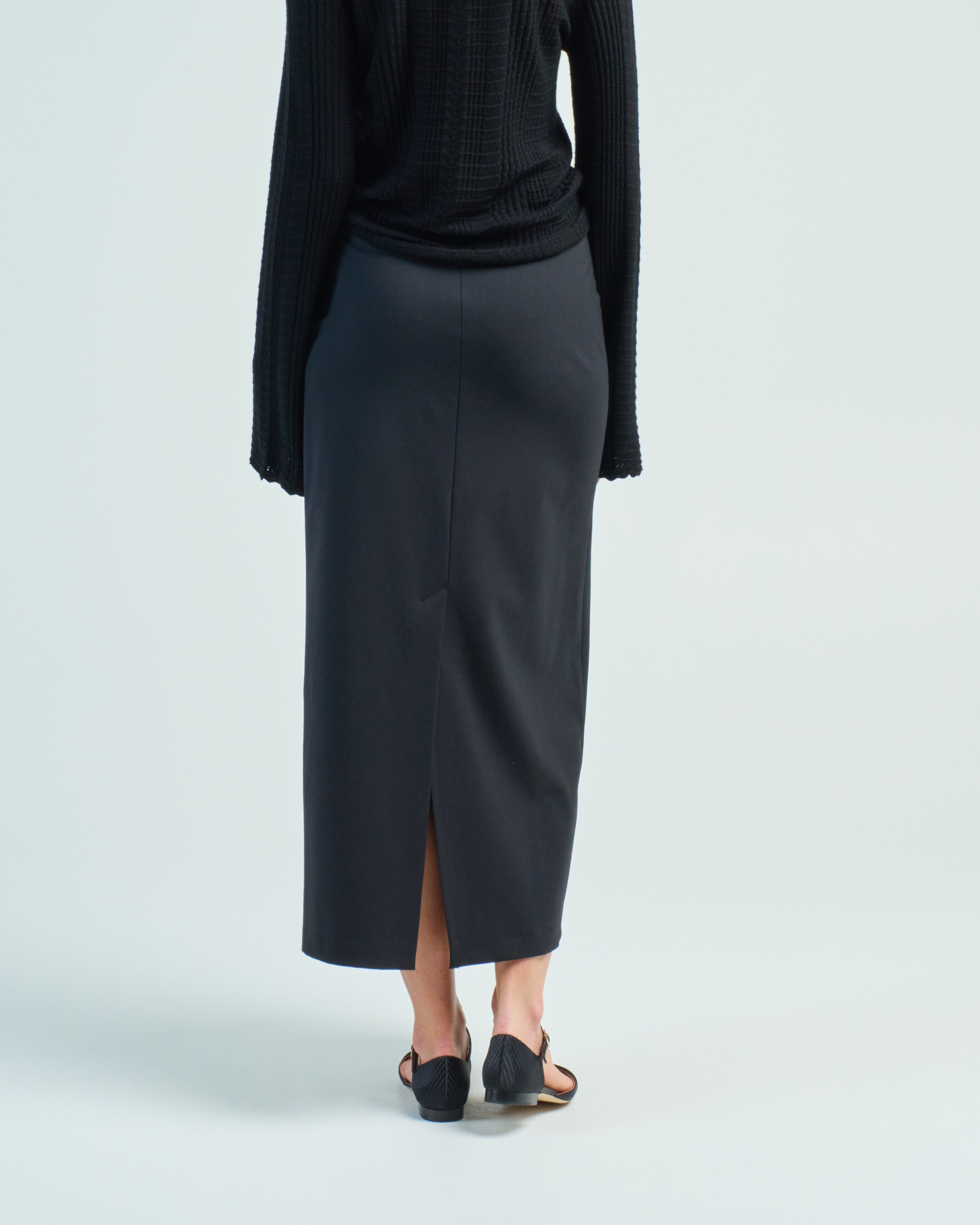 Loulou Studio Samos Skirt Black