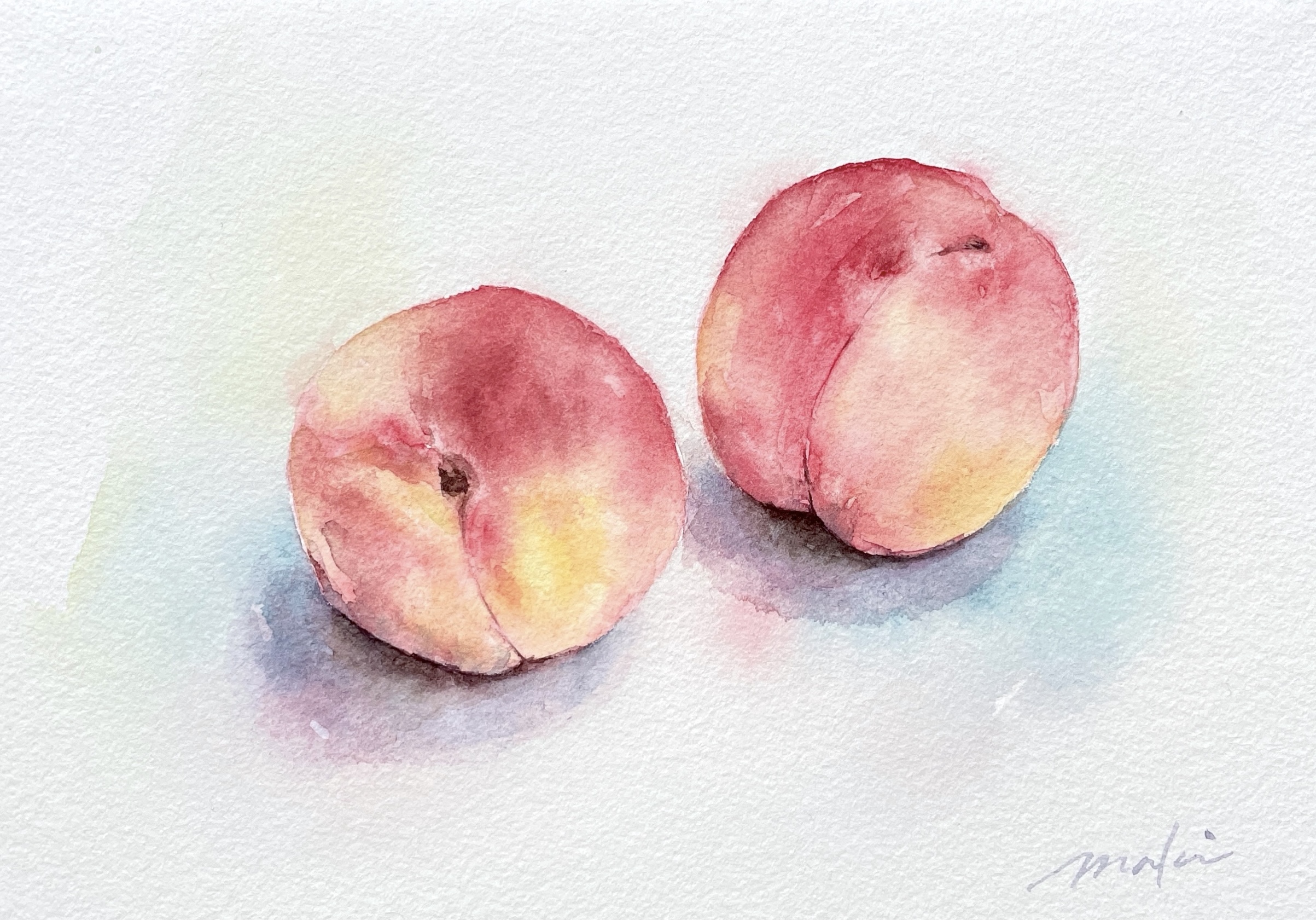 桃 | Maki Miyagawa ｜インテリア絵画 アートの専門通販 thisisgallery