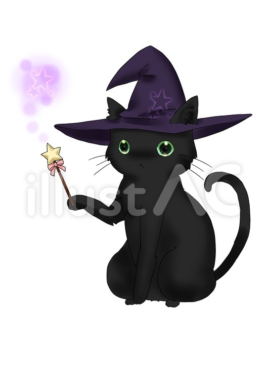 Free Vectors | Witch cat
