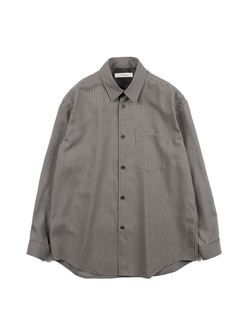 Super160's WOOL/SILK CHECK SHIRTS｜BLACK CHECK – Cornier