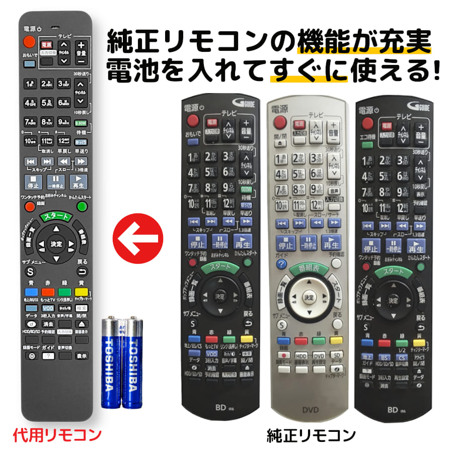楽天市場】panasonic dmr-bwt560 リモコンの通販