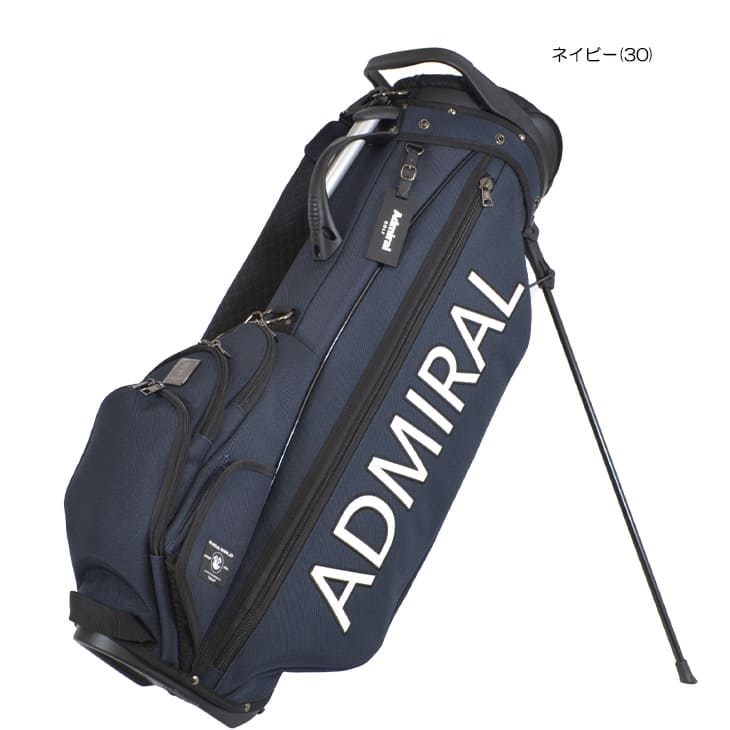 美品！Admiral ゴルフバッグ ネイビー 合成皮革 【公式通販】