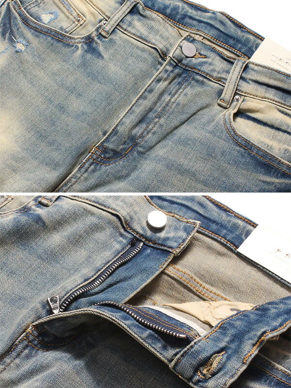 mnml ミニマル スキニー X165 PASLEY STRETCH DENIM ペイズリー