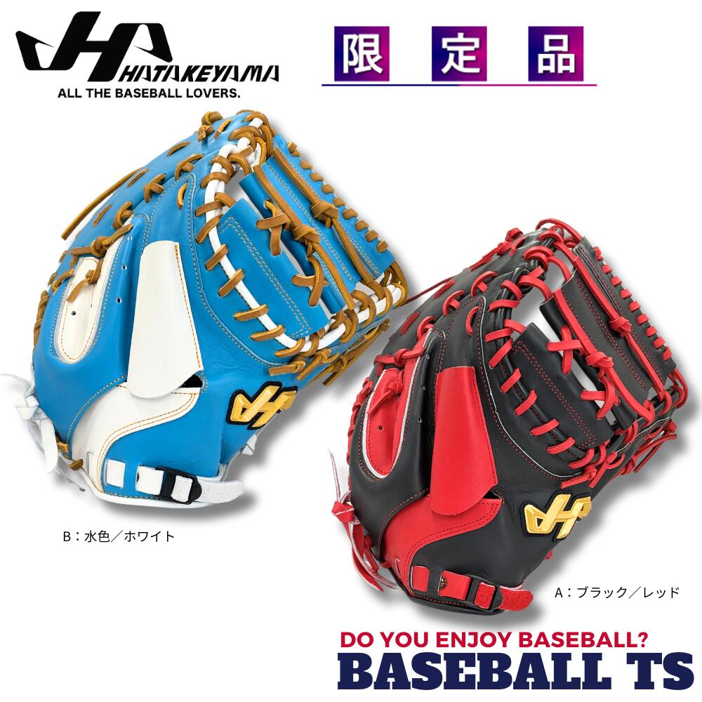 ハタケヤマ 心キャッチャーミット 赤/青ソフトボール用 楽天市場