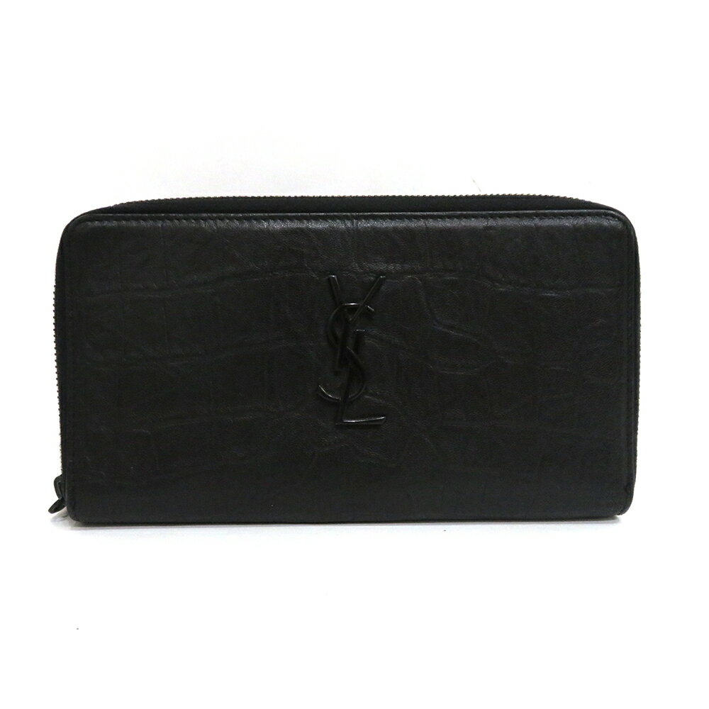 ら*ん様 Saint Laurent ブラック長財布 SAINT LAURENT ブラック 長財布