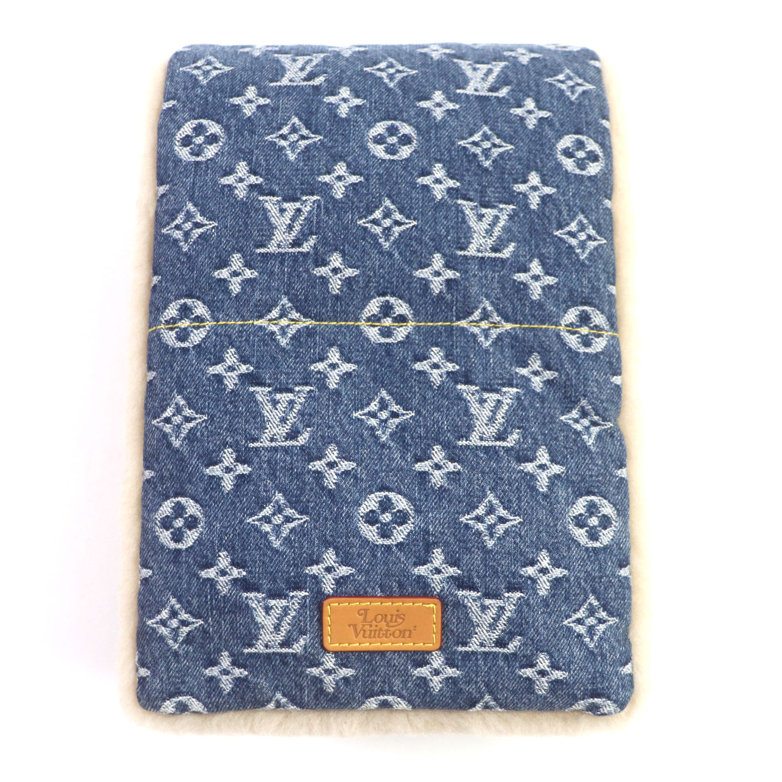 未使用】LOUIS VUITTON モノグラフ デニム柄 スカーフ ハンカチ 未使用