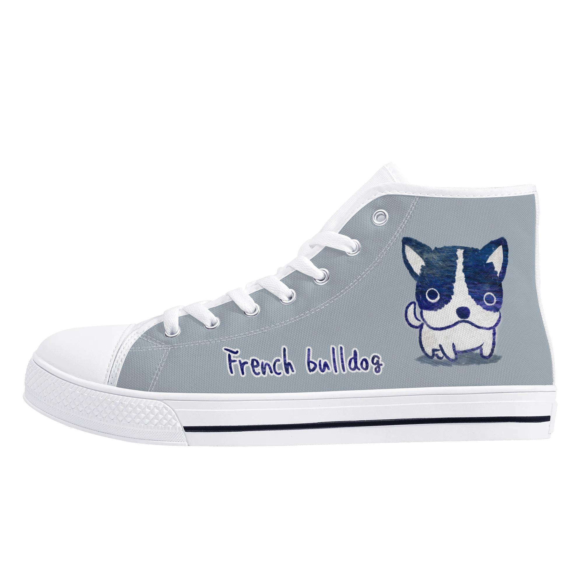 franche lippee 犬柄キャンバススニーカー franche lippee 犬柄