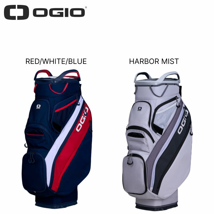 OGIO キャディバッグ ホワイト/レッド アイアンカバー付き！ OGIO