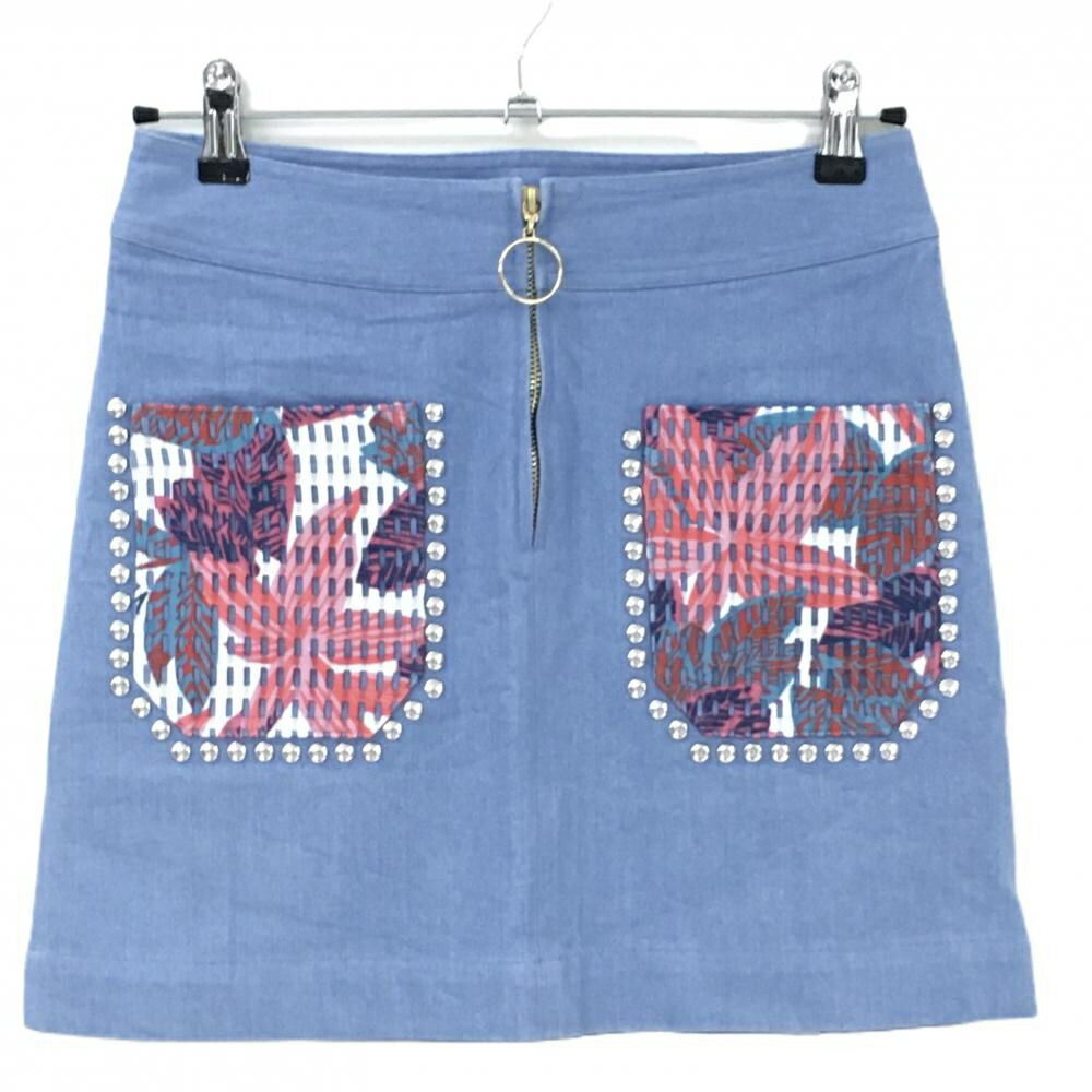 MARK&LONA(マーク&ロナ)ベルト付きストレッチキュロットスカート 新品