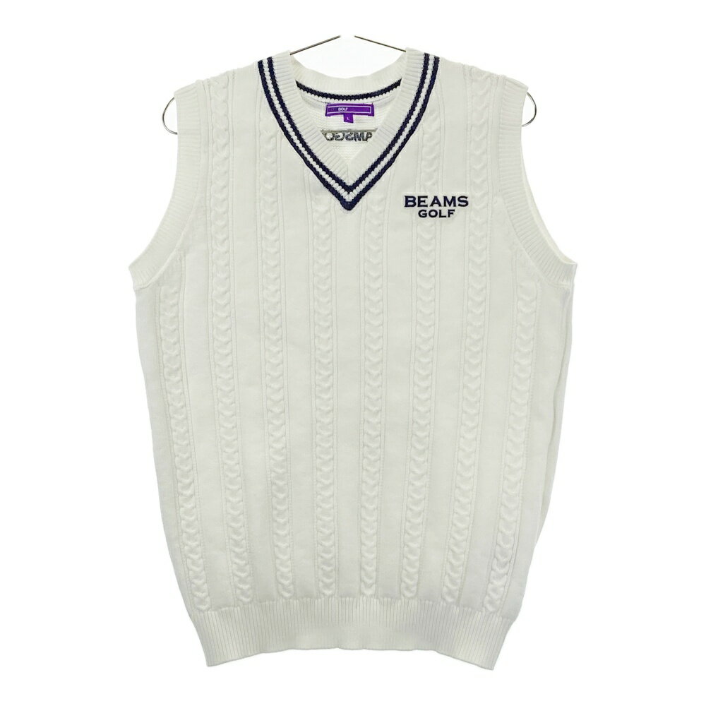 BEAMS GOLF ミノテック フルジップベスト グレー Lサイズ BEAMS GOLF