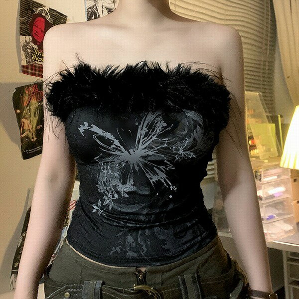 DIESEL ストライプ ベアトップ XS DIESEL ストライプ ベアトップ XS