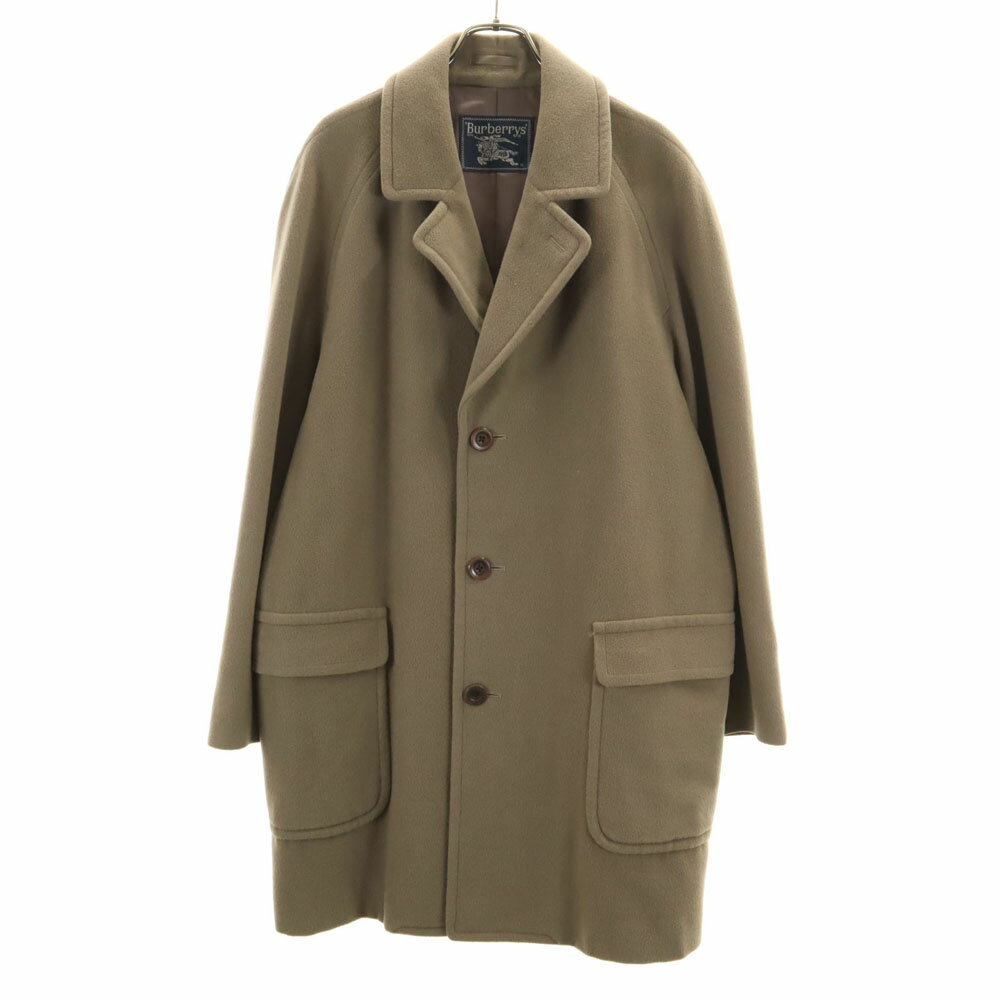 カシミヤ100% BURBERRY バーバリー チェスターコート セミダブル