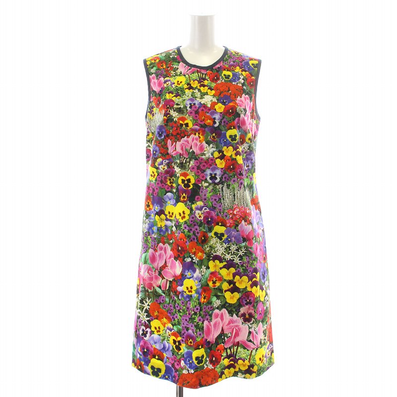 LOVE MOSCHINO ノースリーブひざ丈ワンピース LOVE MOSCHINO