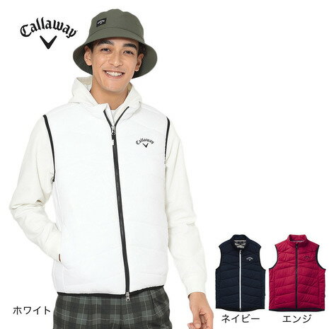 Callaway キルティングベスト クリーム色 Callaway キルティングベスト
