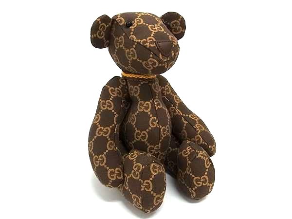 楽天市場】gucci グッチ ggキャンバス テディベア ぬいぐるみの通販