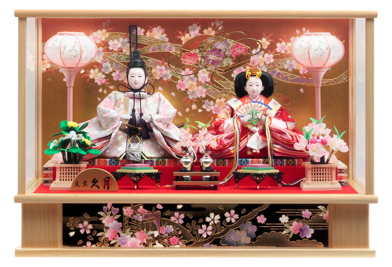 京月 本頭 有職雛人形オルゴール付き