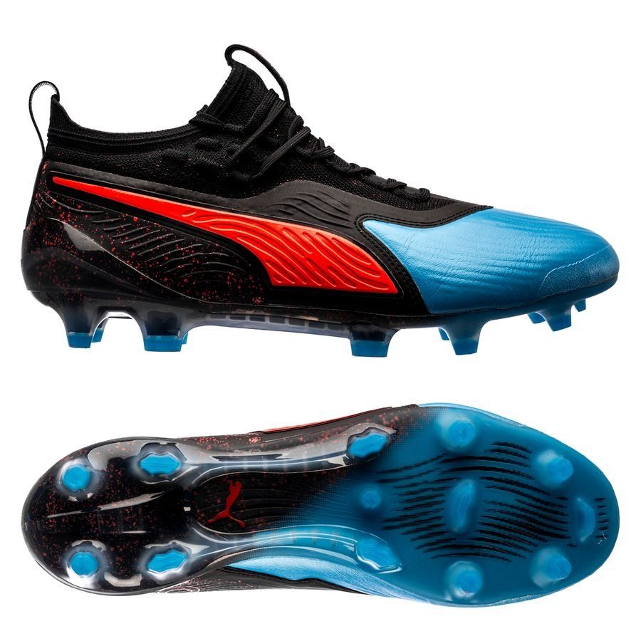 PUMA One 19.1 FG/AG Power Up - Bleu Azur/Red Blast/PUMA Black
