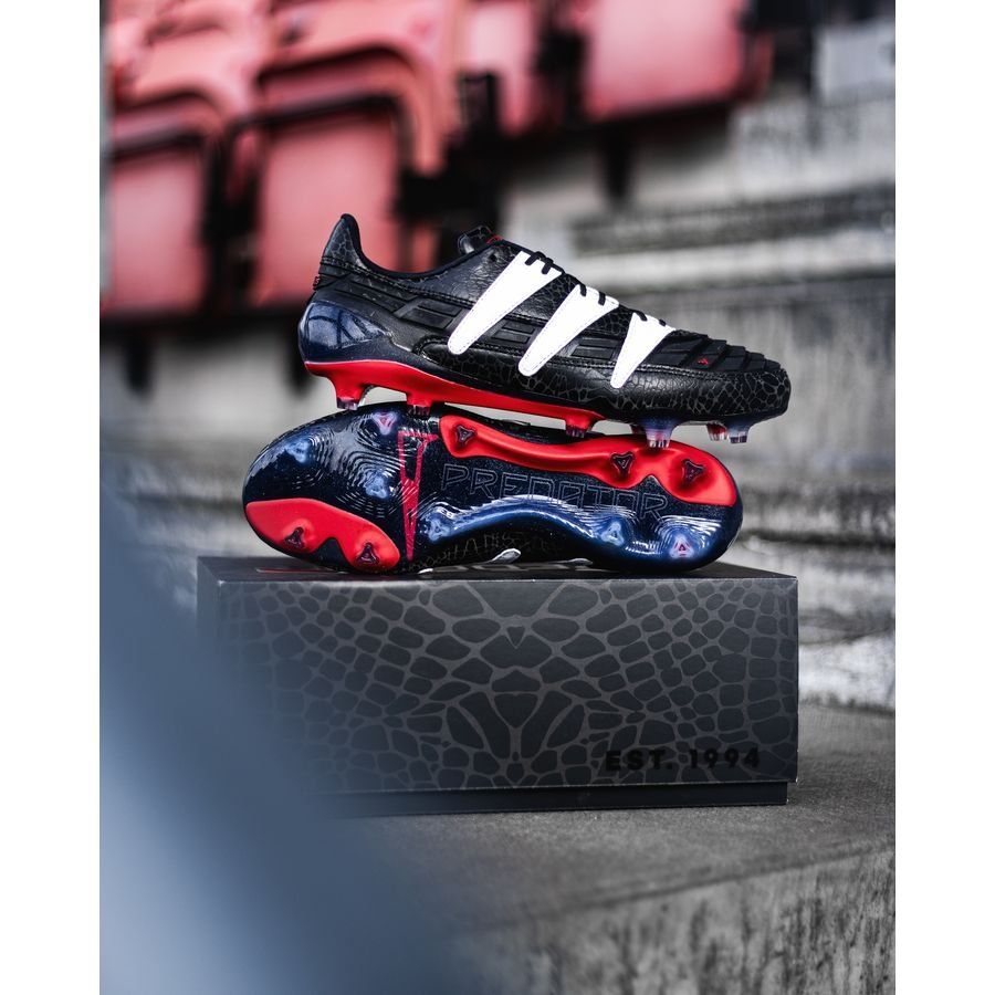 adidas Predator 94 FG - Core Black/Footwear White/Vivid Red