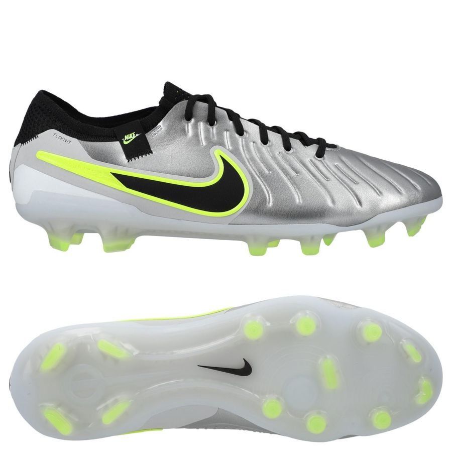 Nike Tiempo Legend 10 Elite FG Mad Voltage - Silber/Schwarz/Neon