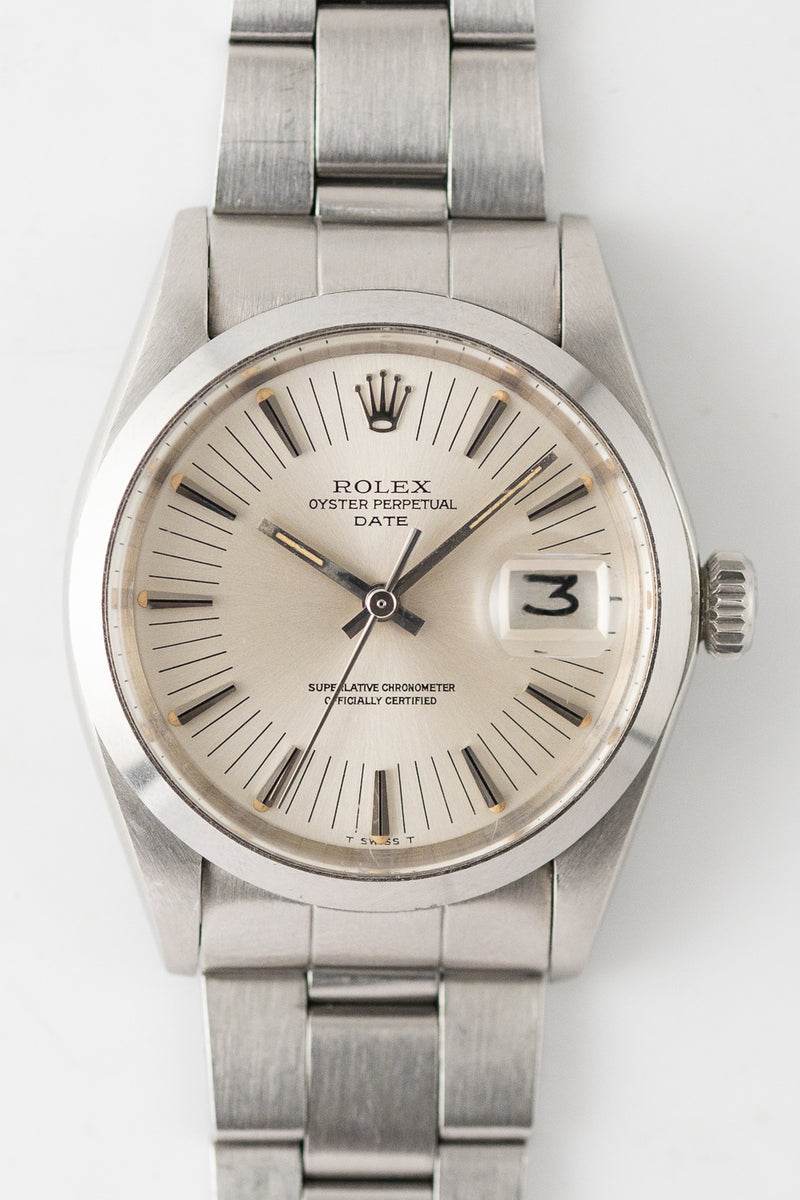 ROLEX OYSTER PERPETUAL DATE Ref.1500 Radial Dial – TIMEANAGRAM