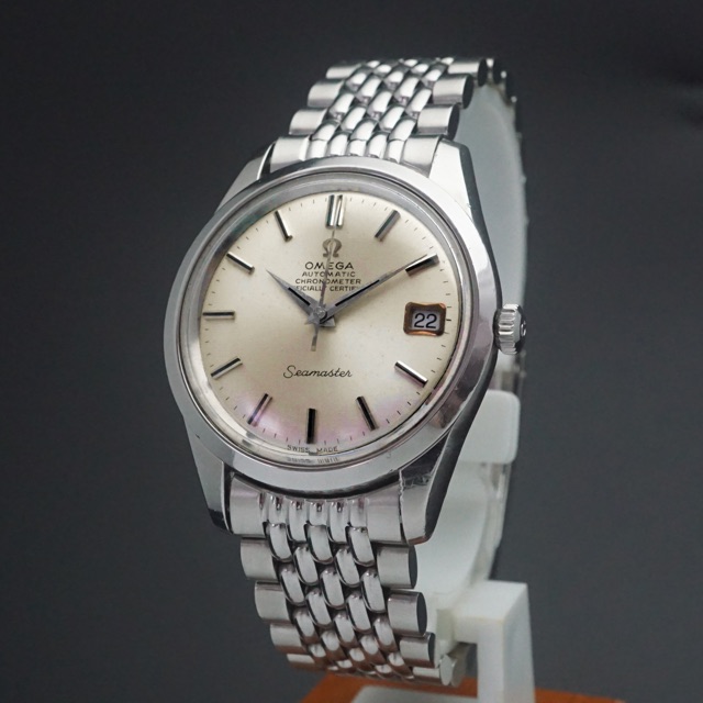 オメガ シーマスター デイト オートマチック クロノメーター シルバー
