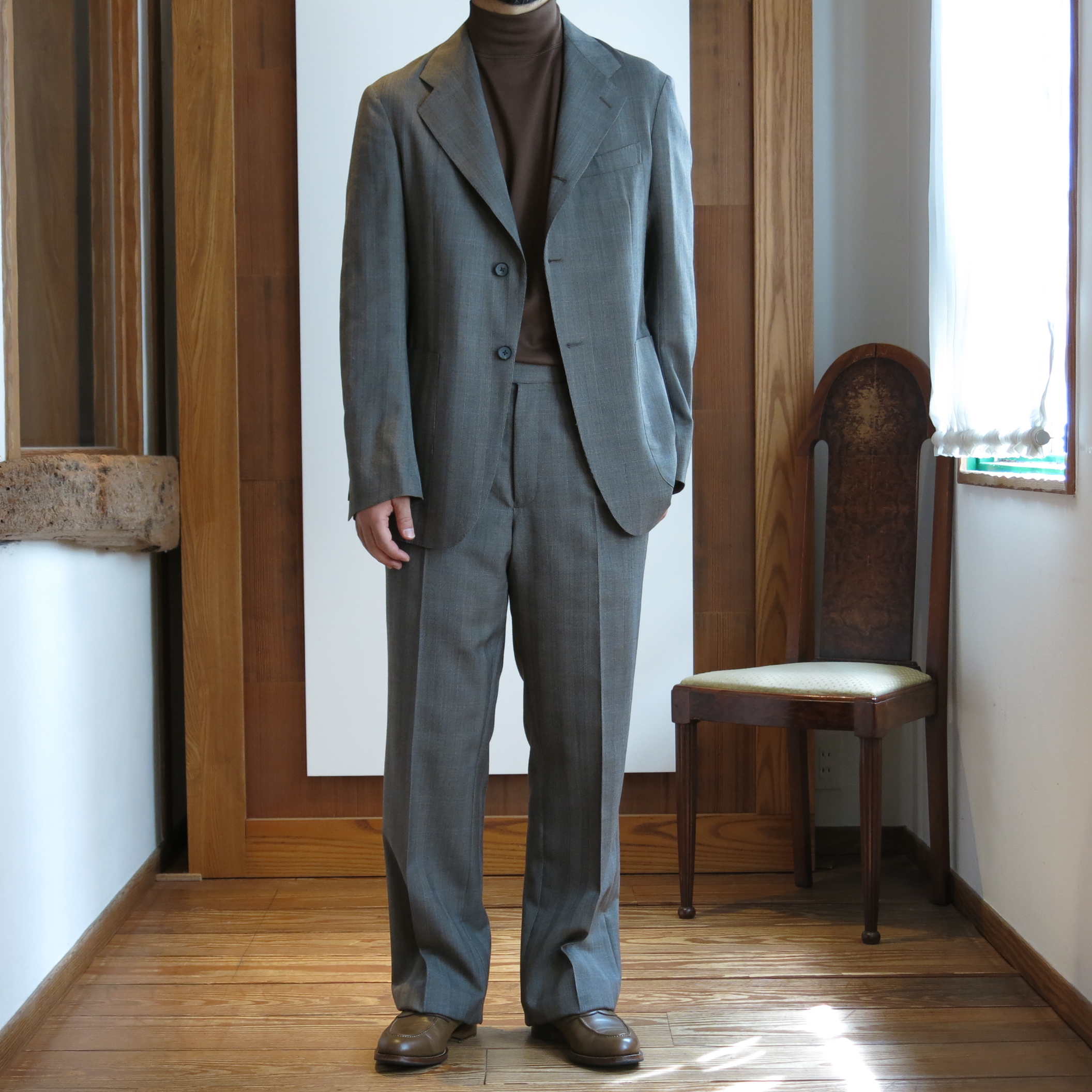 MAATEE& SONS セットアップトラウザー2 ウールシャークスキンサイズ2