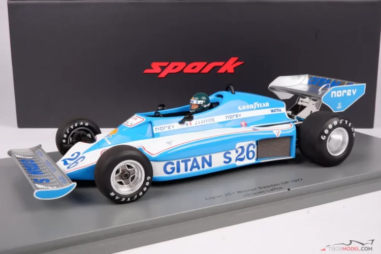 Model Ligier JS7 Laffite, Swedish GP, 1:18 Spark | Tibormodel.com