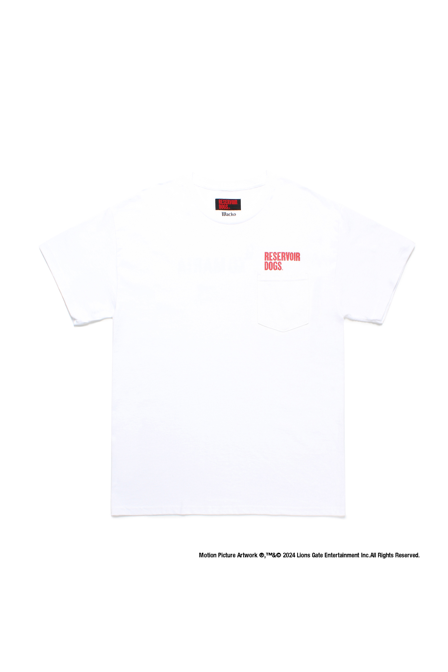 TIGHT / RESERVOIR DOGS / CREW NECK POCKET T-SHIRT ( TYPE-4 )（WHITE）