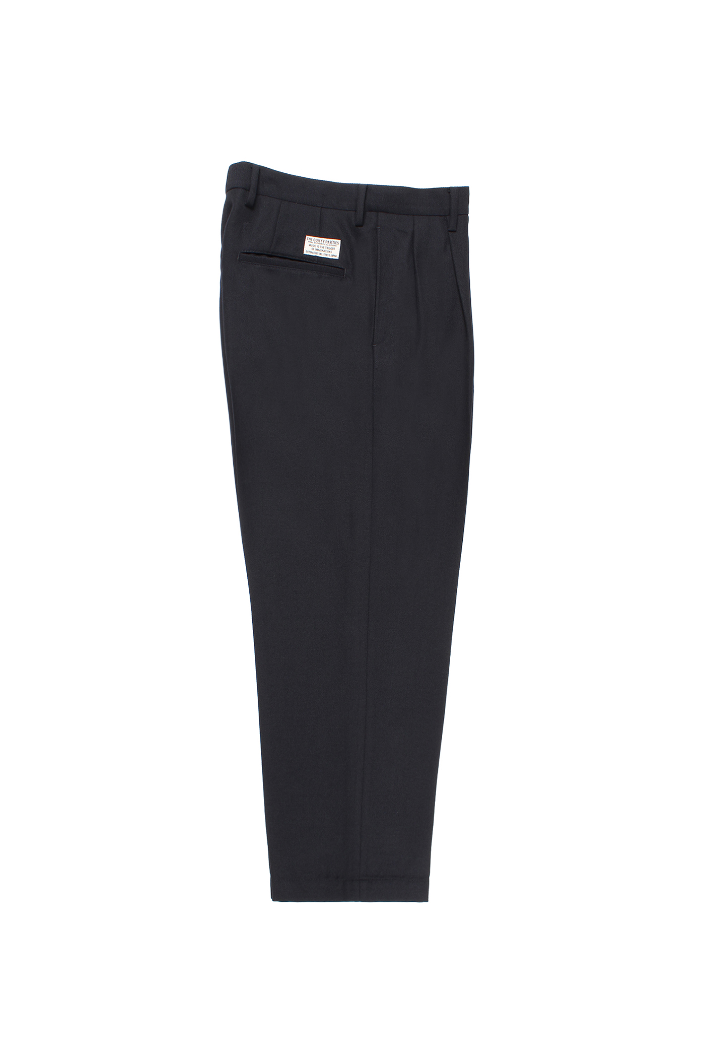 TIGHT / DOUBLE PLEATED CHINO TROUSERS ( TYPE-2 )（NAVY）