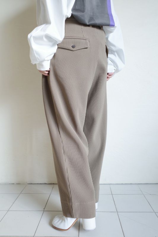 stein GRADATION PLEATS TROUSERS・DARK BEIGE - tity