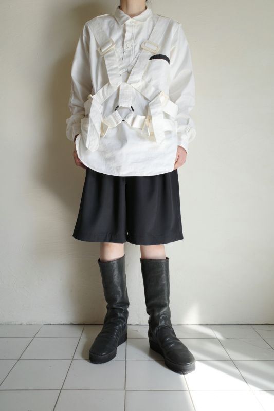 PEEL&LIFT parachute shirt パラシュートシャツ・ホワイト - tity