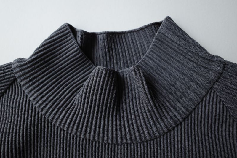 stein OVERSIZED GRADATION PLEATS LS・BLUE GREY - tity