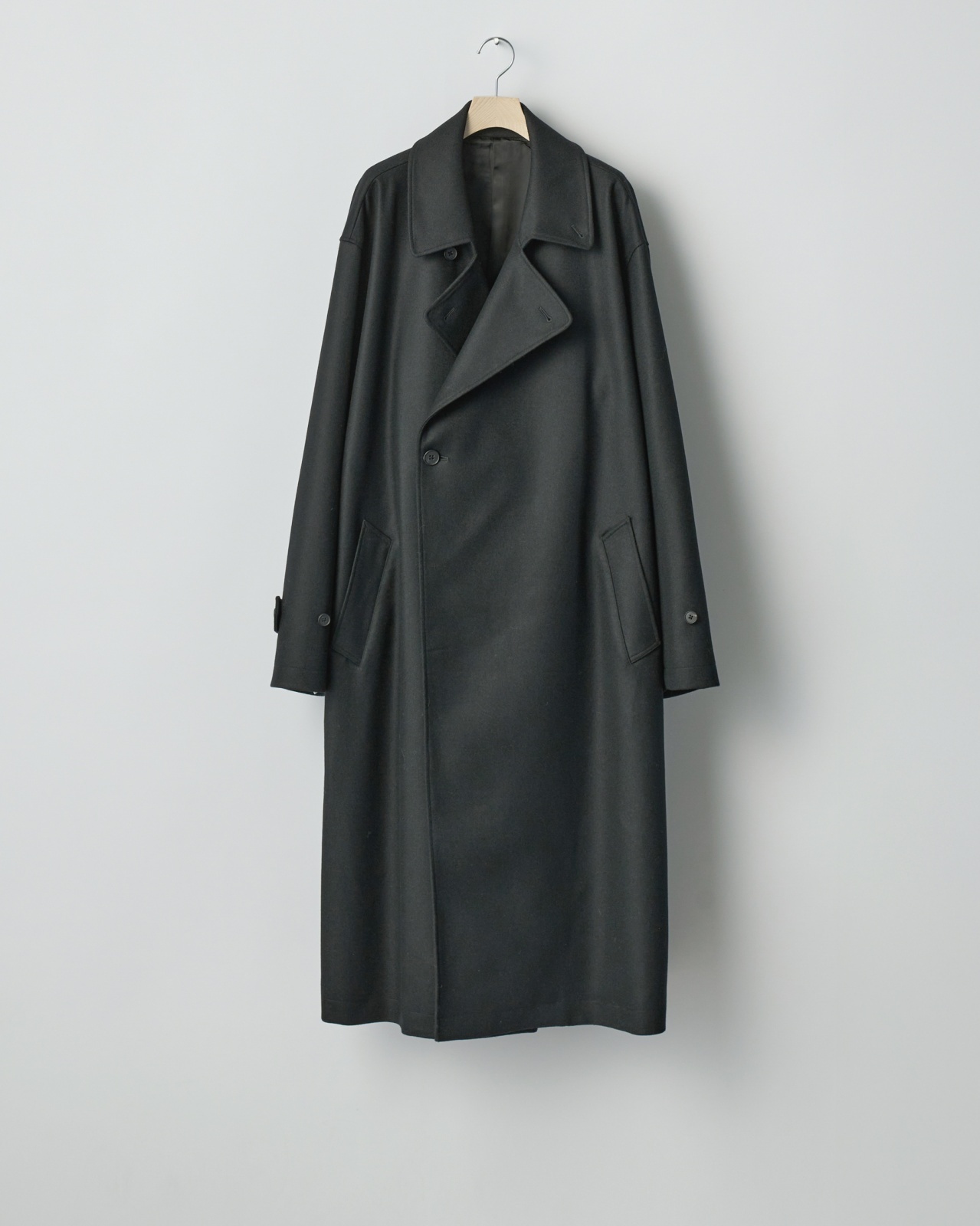 ssstein OVERSIZED DOUBLE BREASTED COAT・BLACK - tity