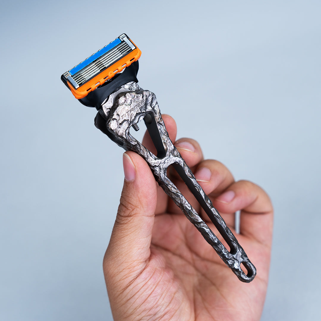 GR5 Titanium Hand Carved 5 Layer Razor – Titaner