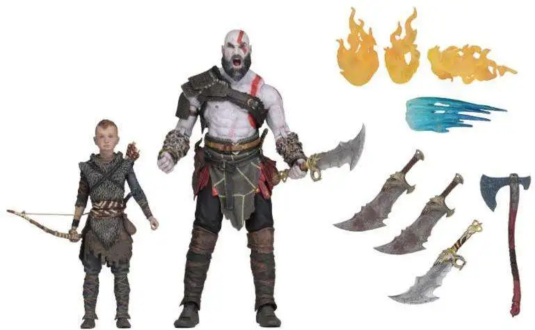 NECA God of War Kratos Atreus 4 Action Figure 2-Pack Ultimate