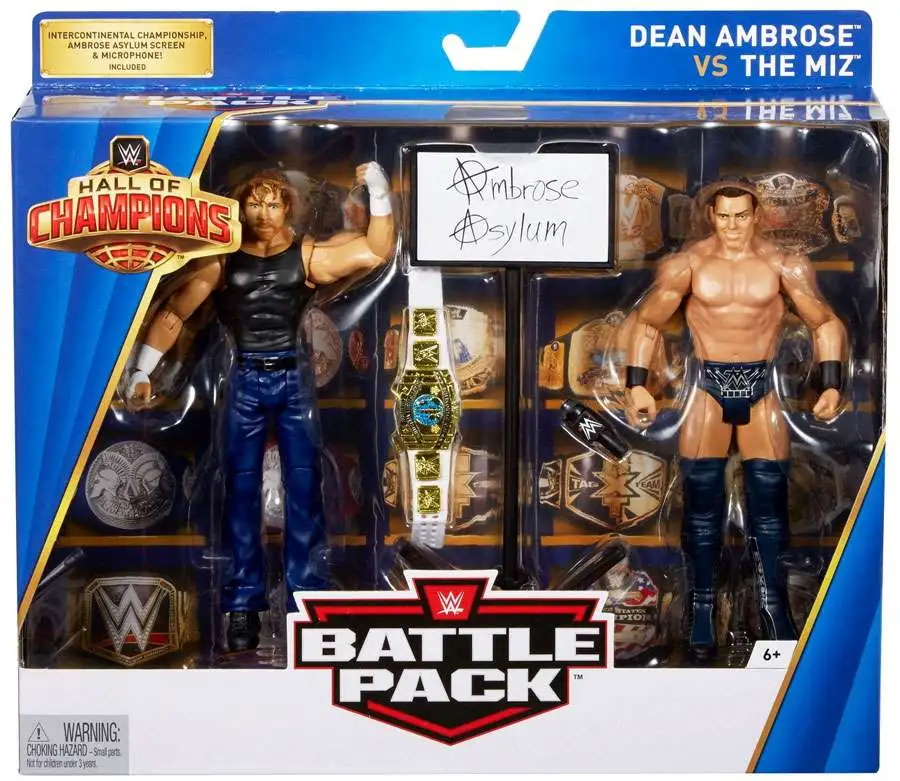 WWE Wrestling Battle Pack Hall of Champions Dean Ambrose vs. The