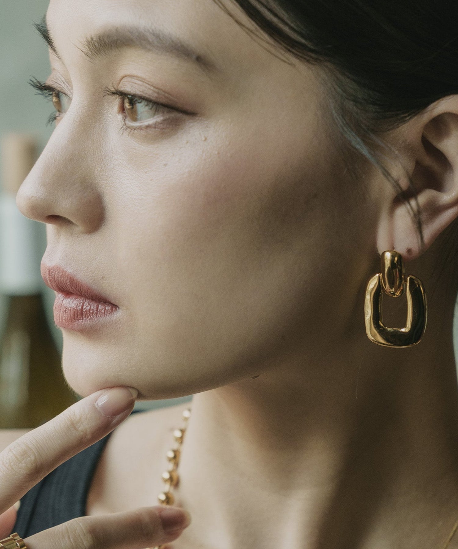 BIGチェーンヴィンテージピアス【Gold】 | tok