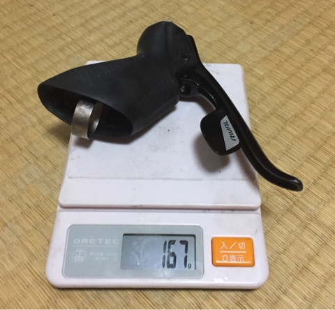 フロントシングル用にSRAMのダブルタップレバーを改造 | トクトク
