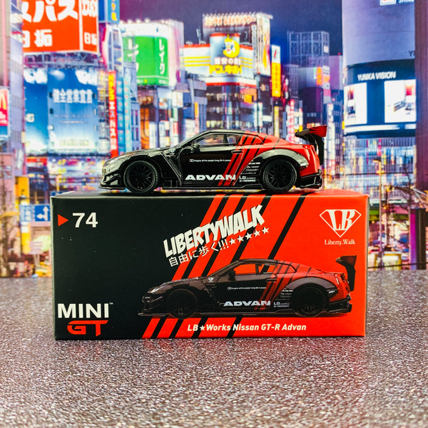 MINI GT 1/64 LB☆WORKS Nissan GTR R35 Type 2 Rear Wing version 3