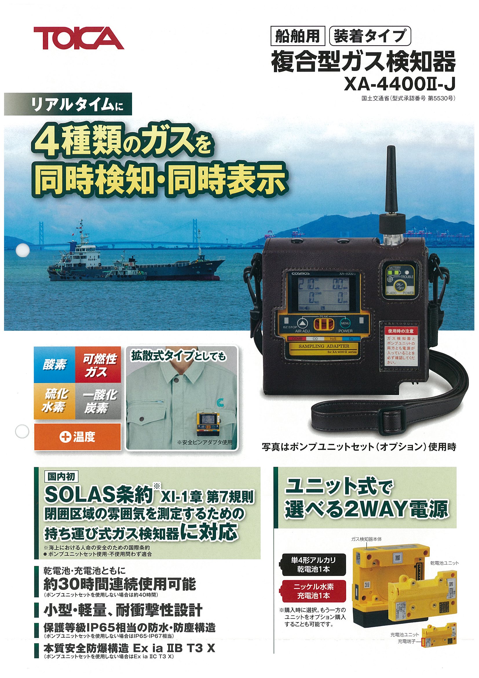 東科精機 携帯式TIP-HY 東科精機 携帯式TIP-HY 工業・船舶用ガス検知