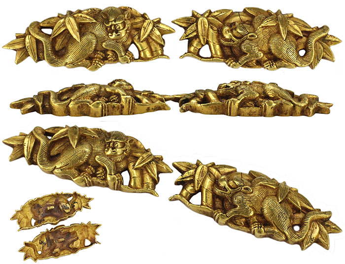 日本刀の目貫・金無垢竹虎図（後藤）｜日本刀・刀剣 販売【十拳】