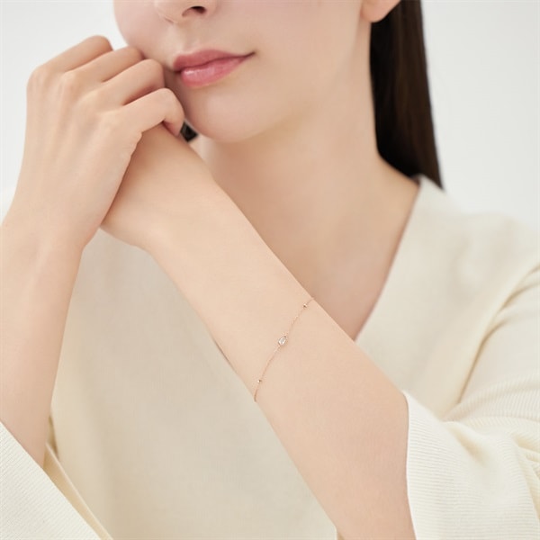 最終値下げ)ete ゴールド ブレスレット ルビー ハート K10 ジュエリー
