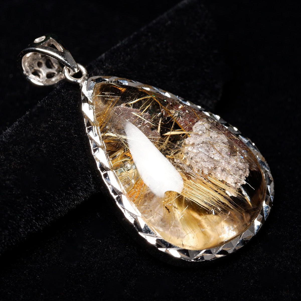 タイチンルチルクォーツ ブレスレット 7mm ルチルクォーツ ブレス 一点