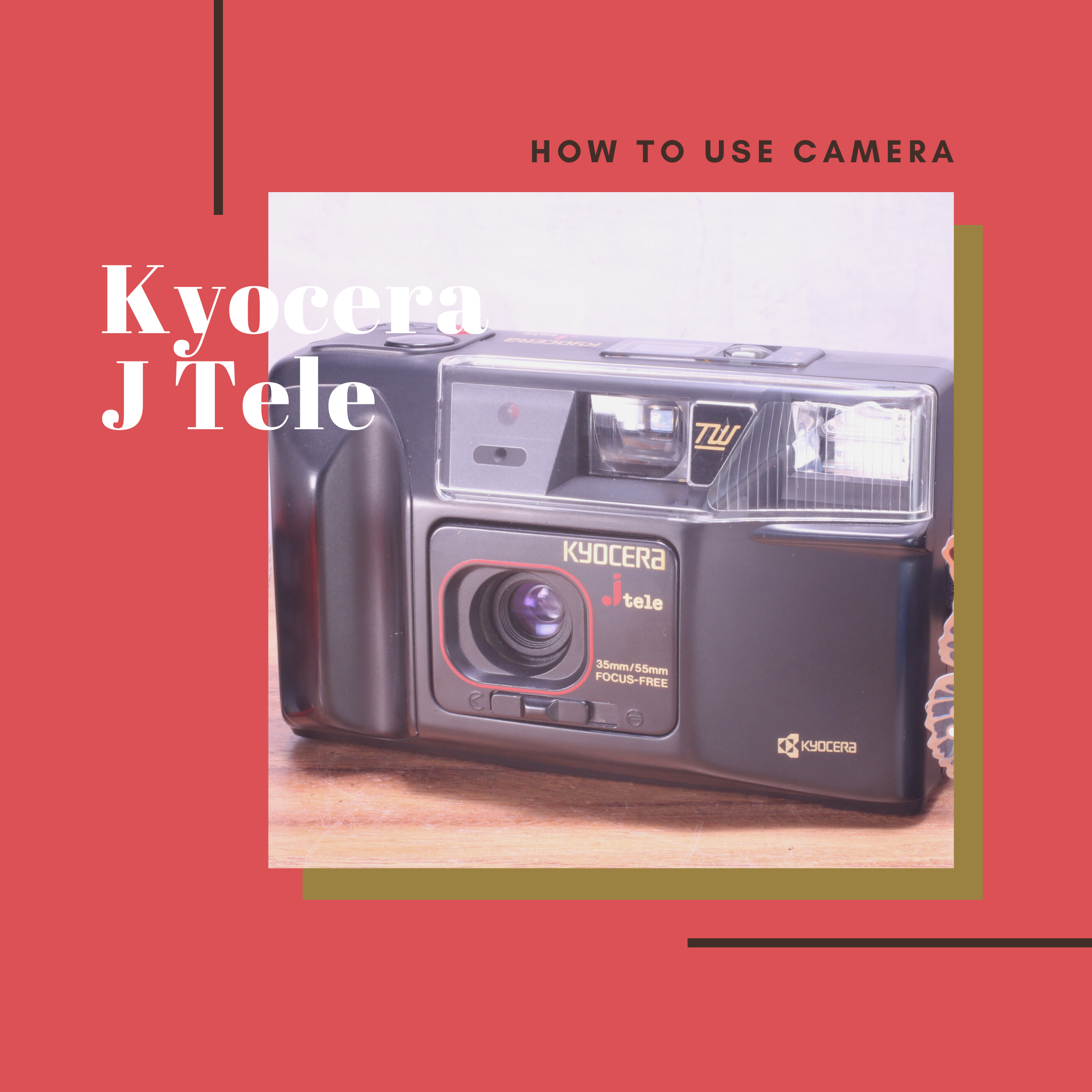 Kyocera J Tele の使い方 | Totte Me Camera