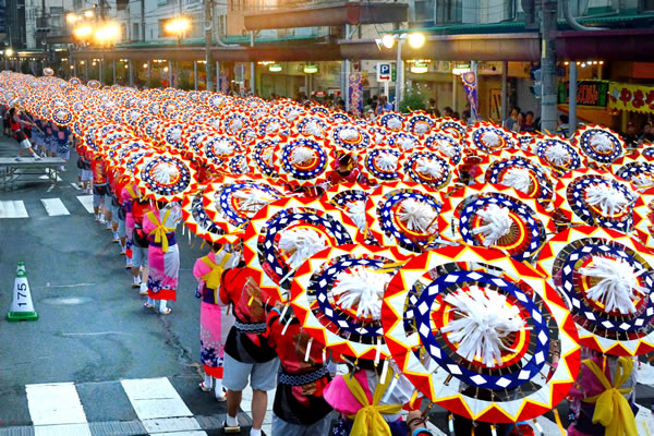 鳥取しゃんしゃん祭が「世界記録（最大の傘踊り）」に認定されました